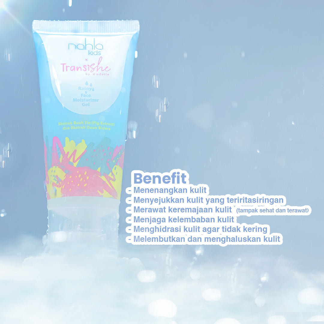 Transishe by d'odette - RAINY Face Moisturizer, 60ml | Skincare Anak Pelembab Wajah